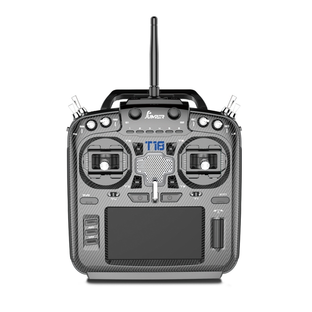 Pre-order Jumper T18 JP5-in-1 Multi-protocol RF Module OpenTX Radio With Hall Gimbals Carbon Faceplate
